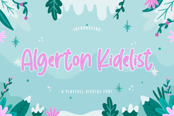 Algerton Kidelist: A Playful Display Font for Craft Creations