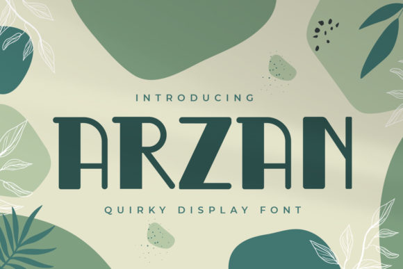 Arzan: A Playful Display Font for Editorial Design