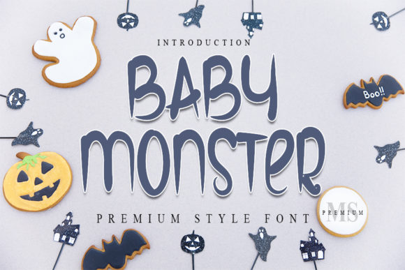 Baby Monster Font for Spooky Web Designs