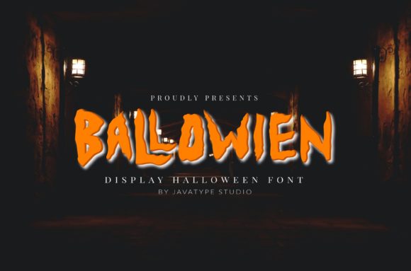 Ballowien: A Spooky Display Font for Editorial Design