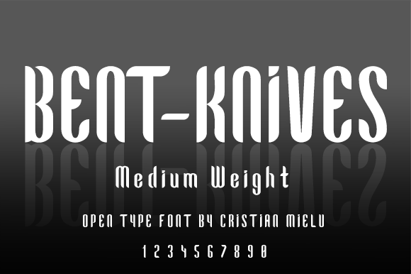 Bent-Knives: A Bold Font for Eye-Catching Campaigns