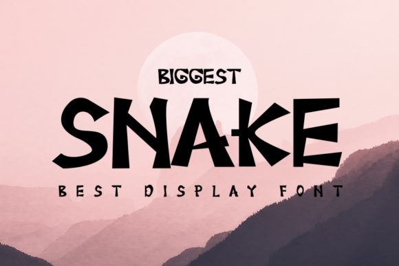 Biggest Snake Font for Professional Branding