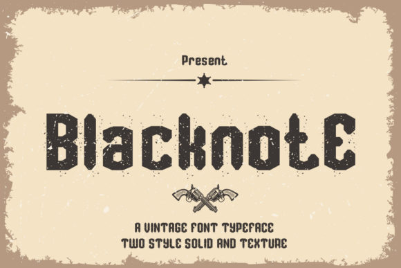 Blacknote: A Bold Vintage Display Font for Editorial Design