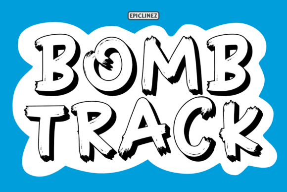 Bomb Track: A Bold Display Font for Eye-Catching Branding