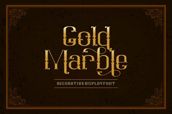 Gold Marble: A Bold Display Font for Campaign Creativity
