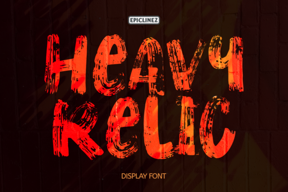 Heavy Relic: A Bold Display Font for Editorial Projects
