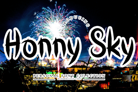 Honny Sky: A Trendy Display Font for Creative Makers