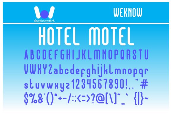 Hotel Motel Font for Campaign Creatives