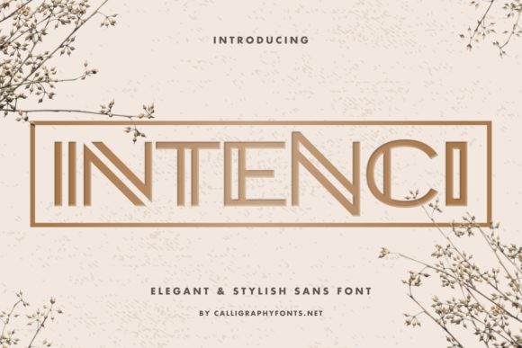 Intenci: A Display Font for Bold Branding and Creative Impact