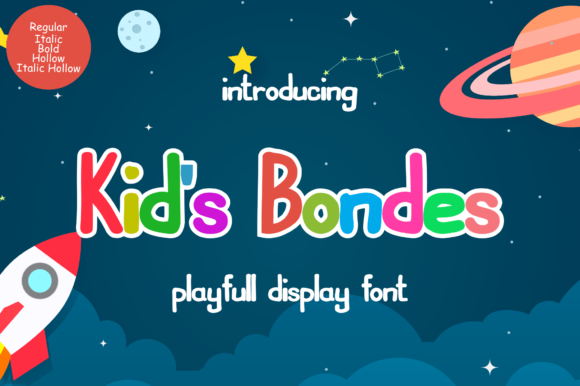 Kids Bondes: A Playful Font for Creative Branding
