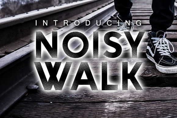 Noisy Walk: A Bold Display Font for Dynamic Editorial Design
