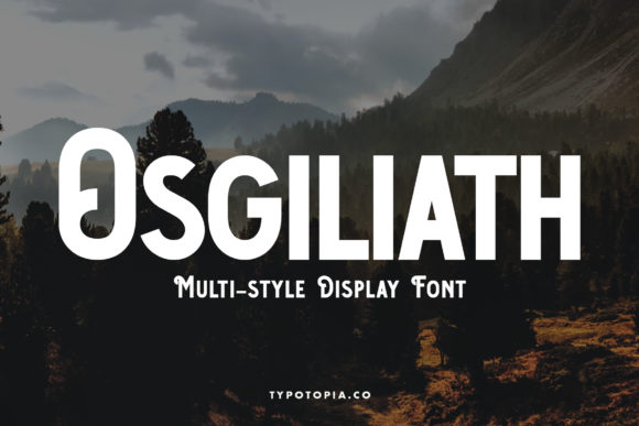 Osgiliath: A Bold Display Font for Digital Branding