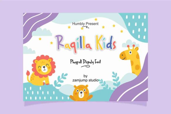 Raqilla Kids: A Playful Display Font for Children-Themed Designs