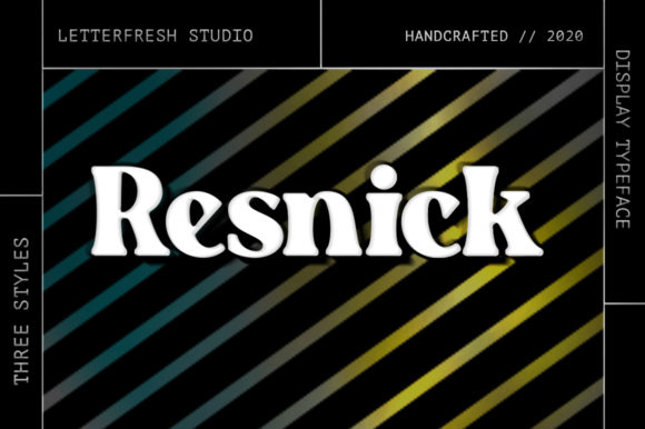 Resnick Font for Bold Digital Design