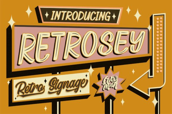 Retrosey: A Retro-Styled Display Font for Web Design