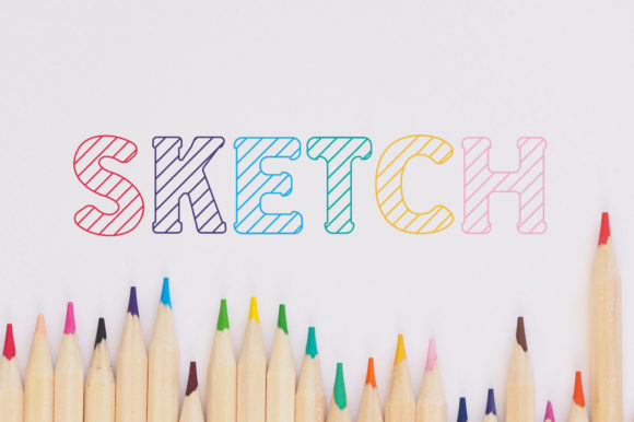 School Sketch Font for Playful Web Design