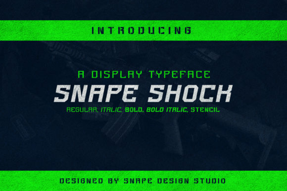 Snape Shock: A Bold Display Font for Digital Branding